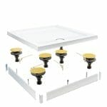 easy plumb riser kit b for rectangular shower trays 1000mm 1200mm