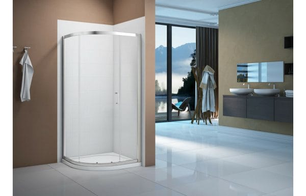 Merlyn Vivid Boost 1200x900mm 1 Door Offset Quadrant Shower Enclosure