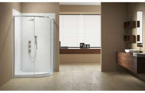 Merlyn Vivid Sublime 1200x800mm 1 Door Offset Quadrant Shower Enclosure