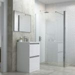 Reflection Felix Wetroom Panel Support Bar & 300mm Rotatable Panel - 800mm