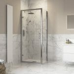 reflection icon optional hinged shower door side panel 760mm