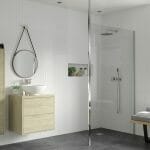 reflection icon wetroom panel floor to ceiling pole 1000mm