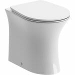 Sand Rimless Back To Wall WC & Soft Close Seat
