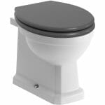 Sherford Back To Wall WC & Beam Grey Ash Soft Close Seat