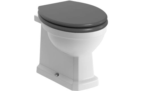 Sherford Back To Wall WC & Beam Grey Ash Soft Close Seat