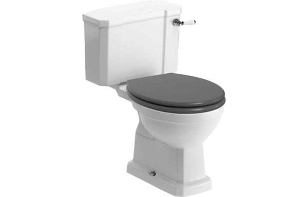 Sherford Close Coupled WC & Beam Grey Ash Soft Close Seat