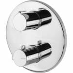 vema round two outlet thermostatic valve
