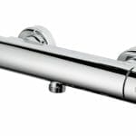 vema square single outlet thermostatic bar valve