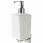 vit wall mounted soap dispenser chrome white