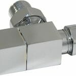 angled radiator valve pack pairs chrome