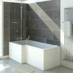 solar 1500mm shower bath front panel