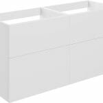 stour 1180mm 4 drawer wall unit no top matt white