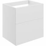 stour 590mm 2 drawer wall unit no top matt white