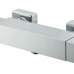 vema square single outlet thermostatic bar valve