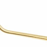 angled 40cm grab rail brushed brass