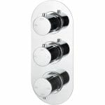 ashley thermostatic triple shower valve three outlet