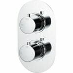 ashley thermostatic twin shower valve single outlet