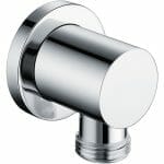 chrome wall outlet elbow round