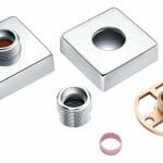 exposed shower valve fast fitting kit square pair