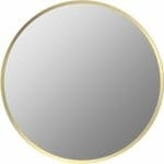 kenfig 600mm round mirror brushed brass