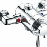 modern exposed thermostatic shower valve