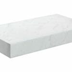 Character 800mm Wall Hung Basin Shelf - White Marble