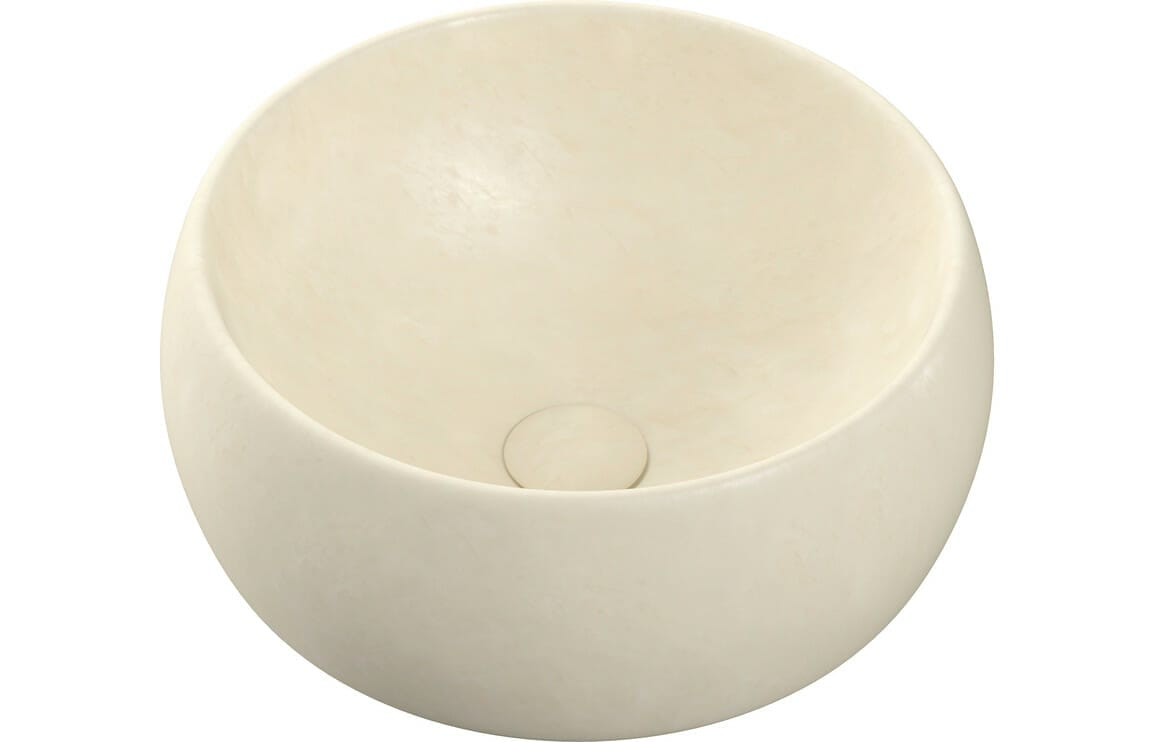 Hale 400mm Ceramic Washbowl - Stone Effect