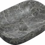 Otille 460x330mm Ceramic Washbowl - Grey Marble Effect