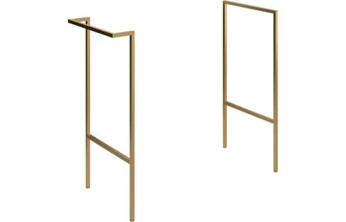 Stour Optional Frame w/Integrated Towel Rail - Brushed Brass