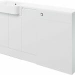 Valency 1542mm Basin, WC & 1 Door Unit Pack (LH) - White Gloss