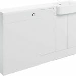 Valency 1542mm Basin, WC & 1 Door Unit Pack (RH) - White Gloss