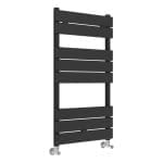 flatte square ladder radiator 500x840mm black