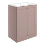 maynard 615mm floor standing 2 door basin unit basin matt peony