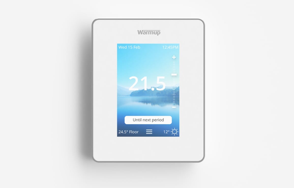 Warmup 6ie Smart Wi Fi Thermostat Bright Porcelain
